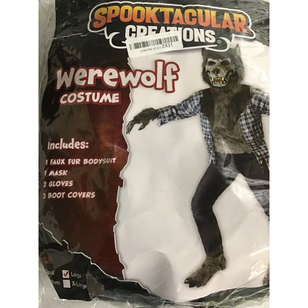 WEREWOLF Costume CHILD LARGE Halloween Spooktacular Creations NIP